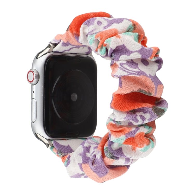 Fabric Hair Ring Watch Band For Apple Watch Ultra 49mm&Watch Ultra 2 49mm / Series 9&8&7 45mm / SE 3&SE 2&6&SE&5&4 44mm / 3&2&1 42mm(5) by buy2fix