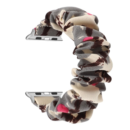 Fabric Hair Ring Watch Band For Apple Watch Ultra 49mm&Watch Ultra 2 49mm / Series 9&8&7 45mm / SE 3&SE 2&6&SE&5&4 44mm / 3&2&1 42mm(6) by buy2fix