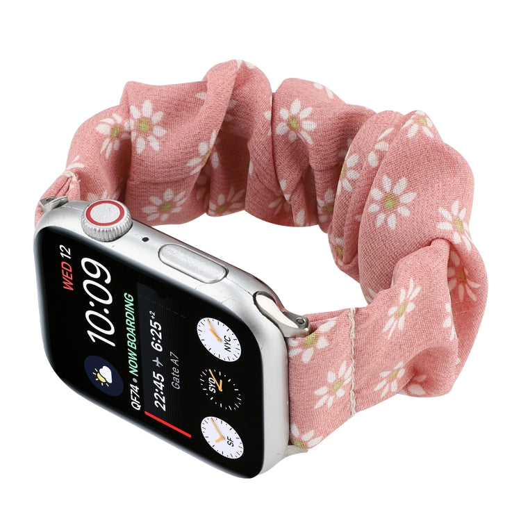 Fabric Hair Ring Watch Band For Apple Watch Ultra 49mm&Watch Ultra 2 49mm / Series 9&8&7 45mm / SE 3&SE 2&6&SE&5&4 44mm / 3&2&1 42mm(7) by buy2fix