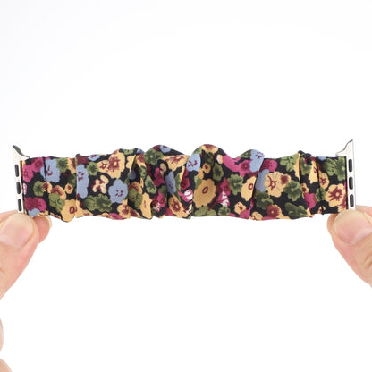 Fabric Hair Ring Watch Band For Apple Watch Ultra 49mm&Watch Ultra 2 49mm / Series 9&8&7 45mm / SE 3&SE 2&6&SE&5&4 44mm / 3&2&1 42mm(8) by buy2fix