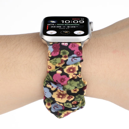 Fabric Hair Ring Watch Band For Apple Watch Ultra 49mm&Watch Ultra 2 49mm / Series 9&8&7 45mm / SE 3&SE 2&6&SE&5&4 44mm / 3&2&1 42mm(8) by buy2fix