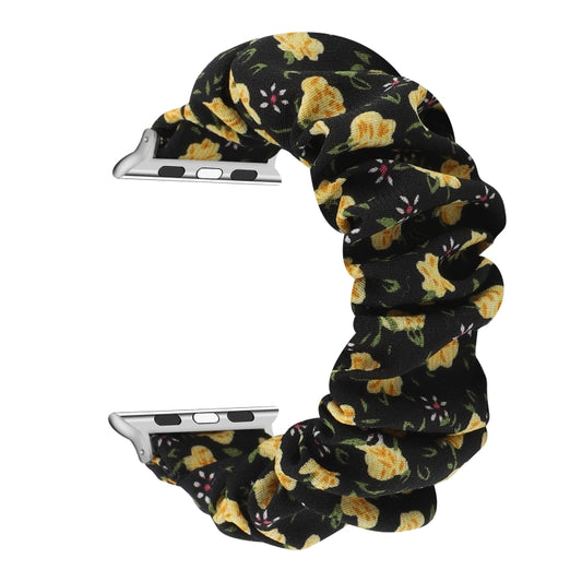 Fabric Hair Ring Watch Band For Apple Watch Ultra 49mm&Watch Ultra 2 49mm / Series 9&8&7 45mm / SE 3&SE 2&6&SE&5&4 44mm / 3&2&1 42mm(9) by buy2fix