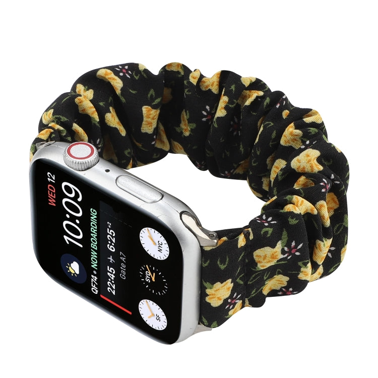 Fabric Hair Ring Watch Band For Apple Watch Ultra 49mm&Watch Ultra 2 49mm / Series 9&8&7 45mm / SE 3&SE 2&6&SE&5&4 44mm / 3&2&1 42mm(9) by buy2fix