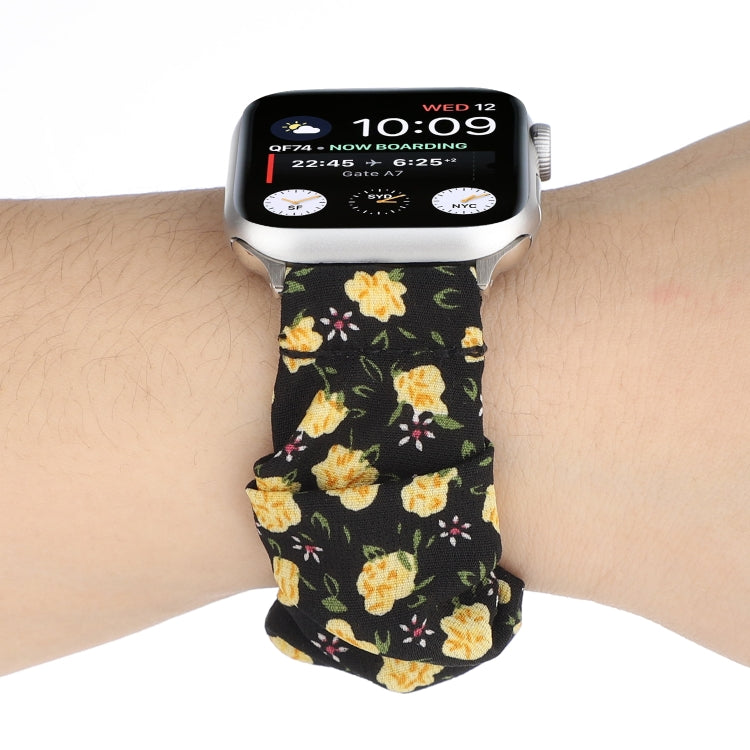 Fabric Hair Ring Watch Band For Apple Watch Ultra 49mm&Watch Ultra 2 49mm / Series 9&8&7 45mm / SE 3&SE 2&6&SE&5&4 44mm / 3&2&1 42mm(9) by buy2fix