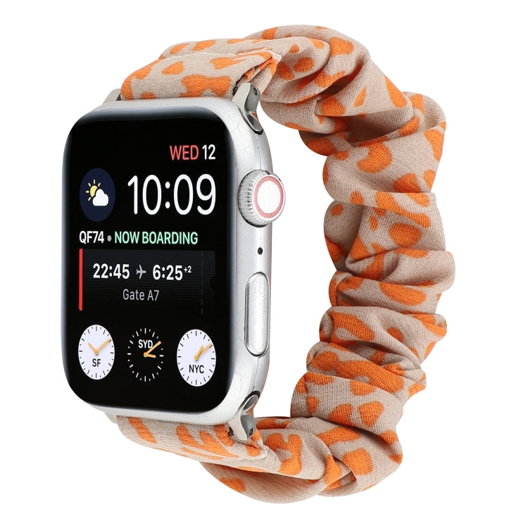 Fabric Hair Ring Watch Band For Apple Watch Ultra 49mm&Watch Ultra 2 49mm / Series 9&8&7 45mm / SE 3&SE 2&6&SE&5&4 44mm / 3&2&1 42mm(10) by buy2fix