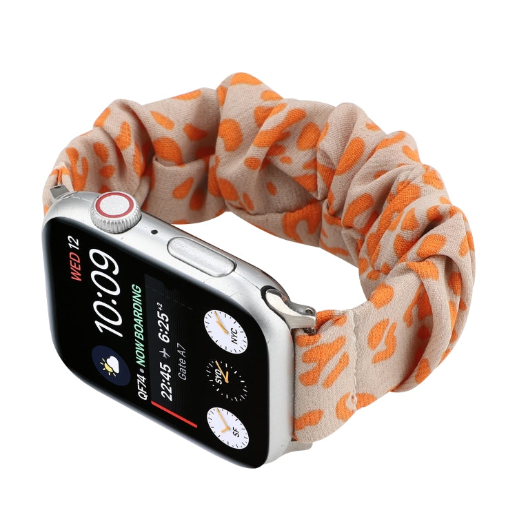 Fabric Hair Ring Watch Band For Apple Watch Ultra 49mm&Watch Ultra 2 49mm / Series 9&8&7 45mm / SE 3&SE 2&6&SE&5&4 44mm / 3&2&1 42mm(10) by buy2fix