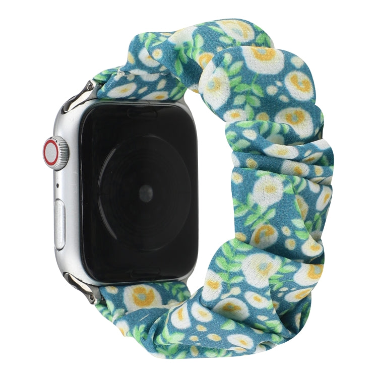 Fabric Hair Ring Watch Band For Apple Watch Ultra 49mm&Watch Ultra 2 49mm / Series 9&8&7 45mm / SE 3&SE 2&6&SE&5&4 44mm / 3&2&1 42mm(11) by buy2fix