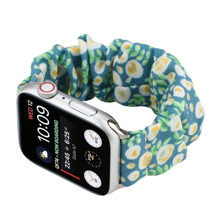 Fabric Hair Ring Watch Band For Apple Watch Ultra 49mm&Watch Ultra 2 49mm / Series 9&8&7 45mm / SE 3&SE 2&6&SE&5&4 44mm / 3&2&1 42mm(11) by buy2fix