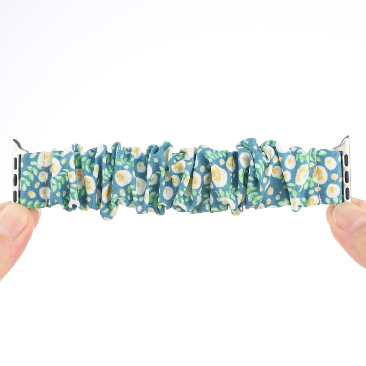 Fabric Hair Ring Watch Band For Apple Watch Ultra 49mm&Watch Ultra 2 49mm / Series 9&8&7 45mm / SE 3&SE 2&6&SE&5&4 44mm / 3&2&1 42mm(11) by buy2fix