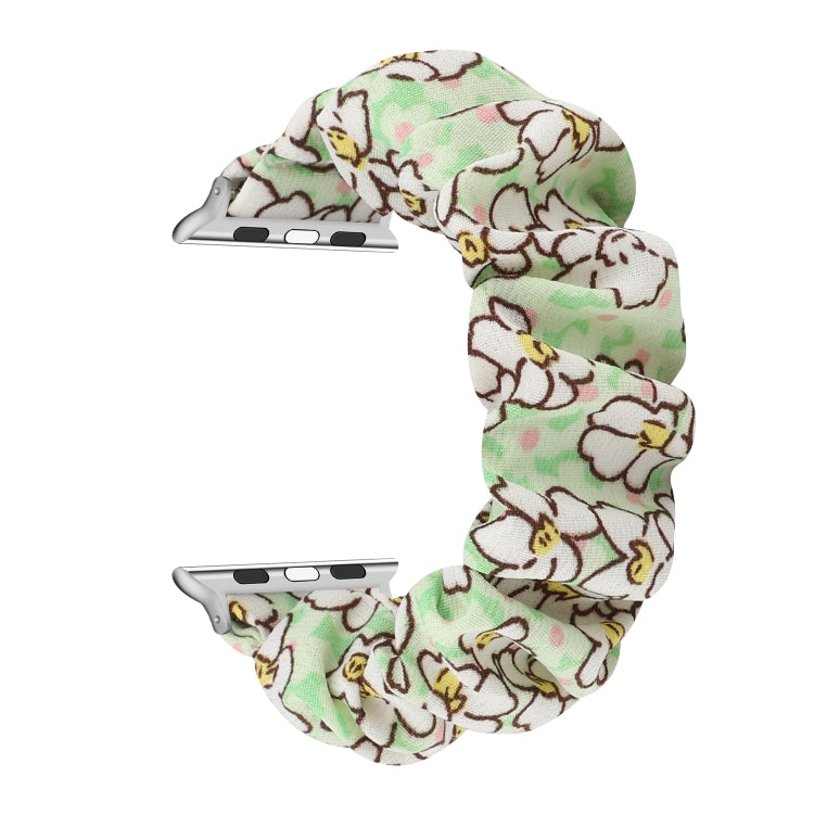 Fabric Hair Ring Watch Band For Apple Watch Ultra 49mm&Watch Ultra 2 49mm / Series 9&8&7 45mm / SE 3&SE 2&6&SE&5&4 44mm / 3&2&1 42mm(12) by buy2fix