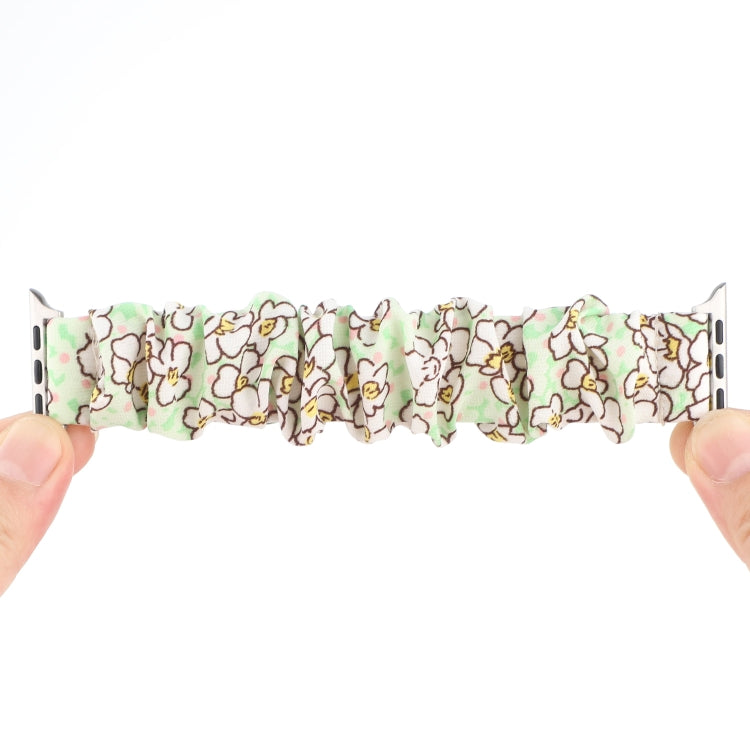 Fabric Hair Ring Watch Band For Apple Watch Ultra 49mm&Watch Ultra 2 49mm / Series 9&8&7 45mm / SE 3&SE 2&6&SE&5&4 44mm / 3&2&1 42mm(12) by buy2fix