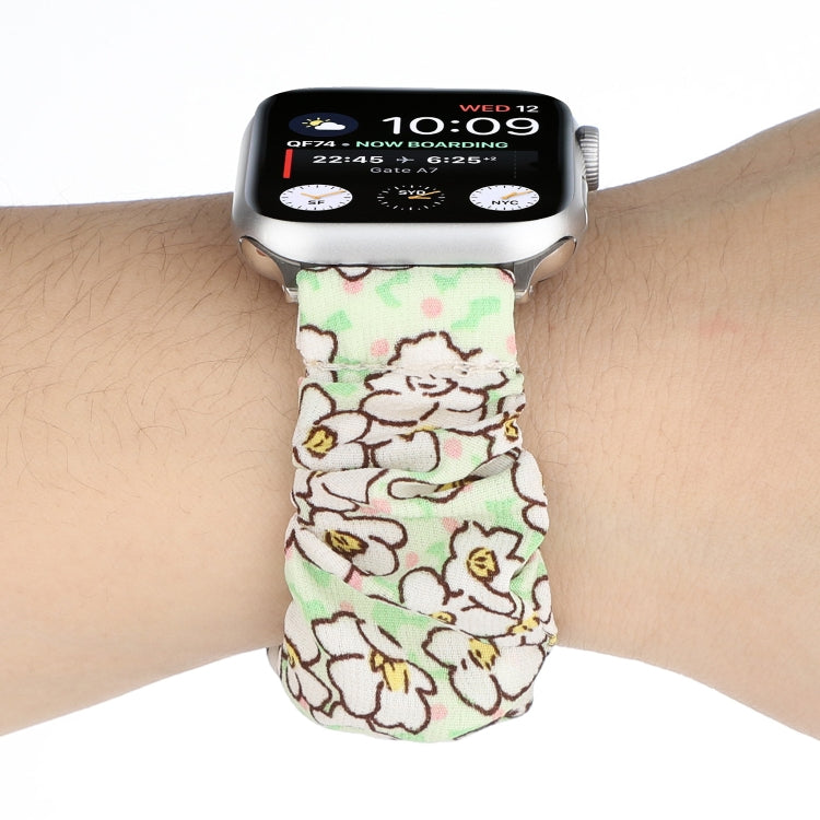 Fabric Hair Ring Watch Band For Apple Watch Ultra 49mm&Watch Ultra 2 49mm / Series 9&8&7 45mm / SE 3&SE 2&6&SE&5&4 44mm / 3&2&1 42mm(12) by buy2fix