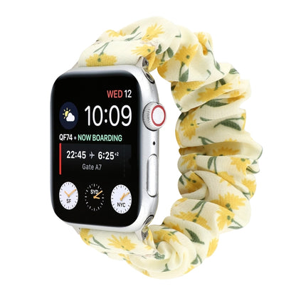 Fabric Hair Ring Watch Band For Apple Watch Series 9&8&7 41mm / SE 3&SE 2&6&SE&5&4 40mm / 3&2&1 38mm(1) by buy2fix