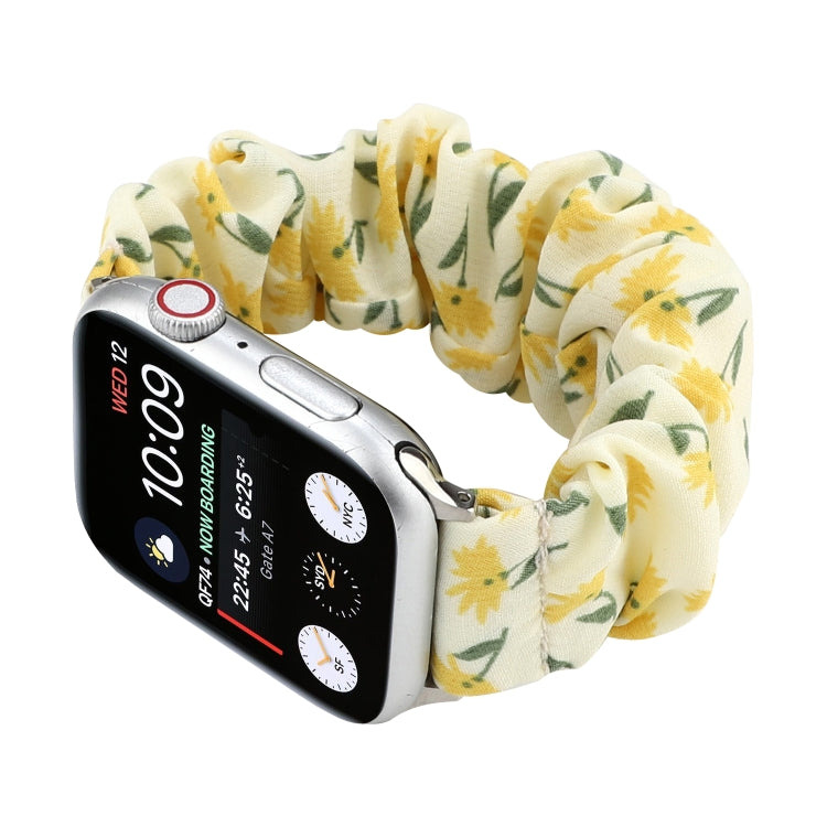 Fabric Hair Ring Watch Band For Apple Watch Series 9&8&7 41mm / SE 3&SE 2&6&SE&5&4 40mm / 3&2&1 38mm(1) by buy2fix