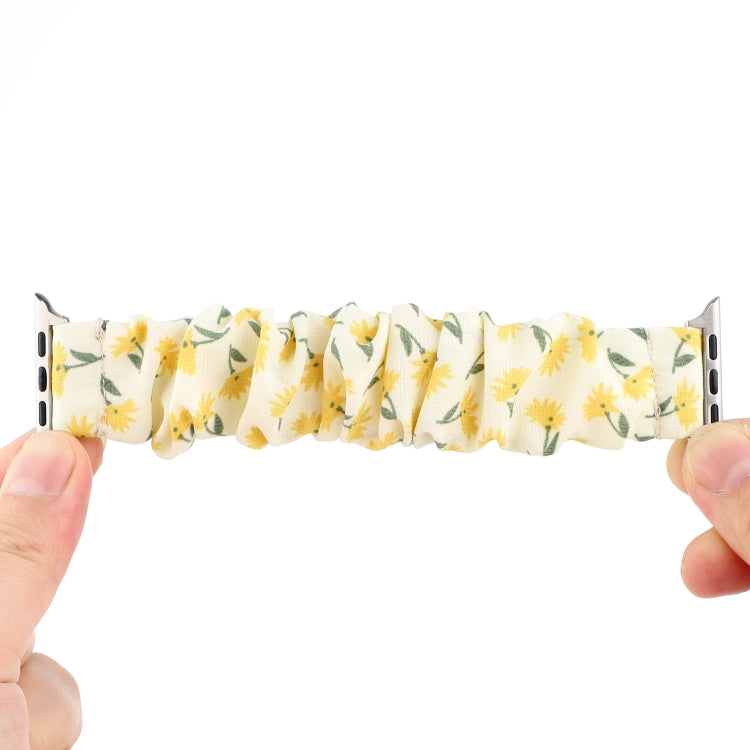 Fabric Hair Ring Watch Band For Apple Watch Series 9&8&7 41mm / SE 3&SE 2&6&SE&5&4 40mm / 3&2&1 38mm(1) by buy2fix