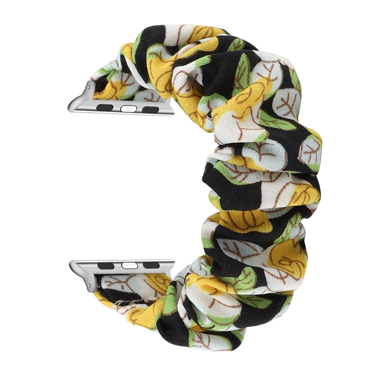 Fabric Hair Ring Watch Band For Apple Watch Series 9&8&7 41mm / SE 3&SE 2&6&SE&5&4 40mm / 3&2&1 38mm(2) by buy2fix