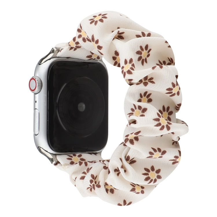 Fabric Hair Ring Watch Band For Apple Watch Series 9&8&7 41mm / SE 3&SE 2&6&SE&5&4 40mm / 3&2&1 38mm(3) by buy2fix