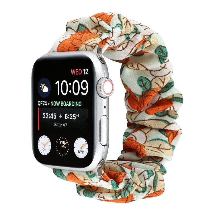 Fabric Hair Ring Watch Band For Apple Watch Series 9&8&7 41mm / SE 3&SE 2&6&SE&5&4 40mm / 3&2&1 38mm(4) by buy2fix