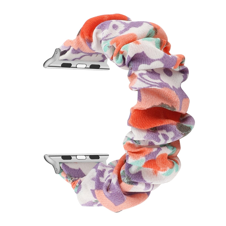 Fabric Hair Ring Watch Band For Apple Watch Series 9&8&7 41mm / SE 3&SE 2&6&SE&5&4 40mm / 3&2&1 38mm(5) by buy2fix