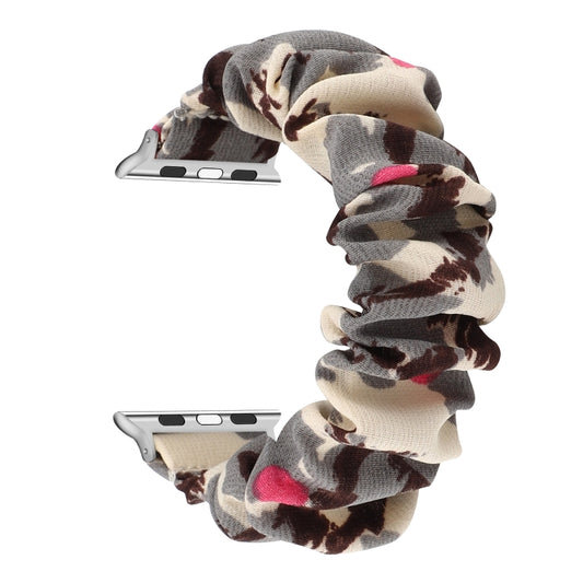 Fabric Hair Ring Watch Band For Apple Watch Series 9&8&7 41mm / SE 3&SE 2&6&SE&5&4 40mm / 3&2&1 38mm(6) by buy2fix