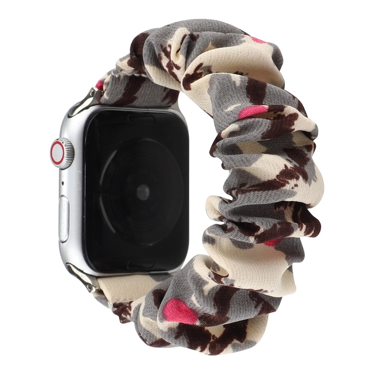 Fabric Hair Ring Watch Band For Apple Watch Series 9&8&7 41mm / SE 3&SE 2&6&SE&5&4 40mm / 3&2&1 38mm(6) by buy2fix