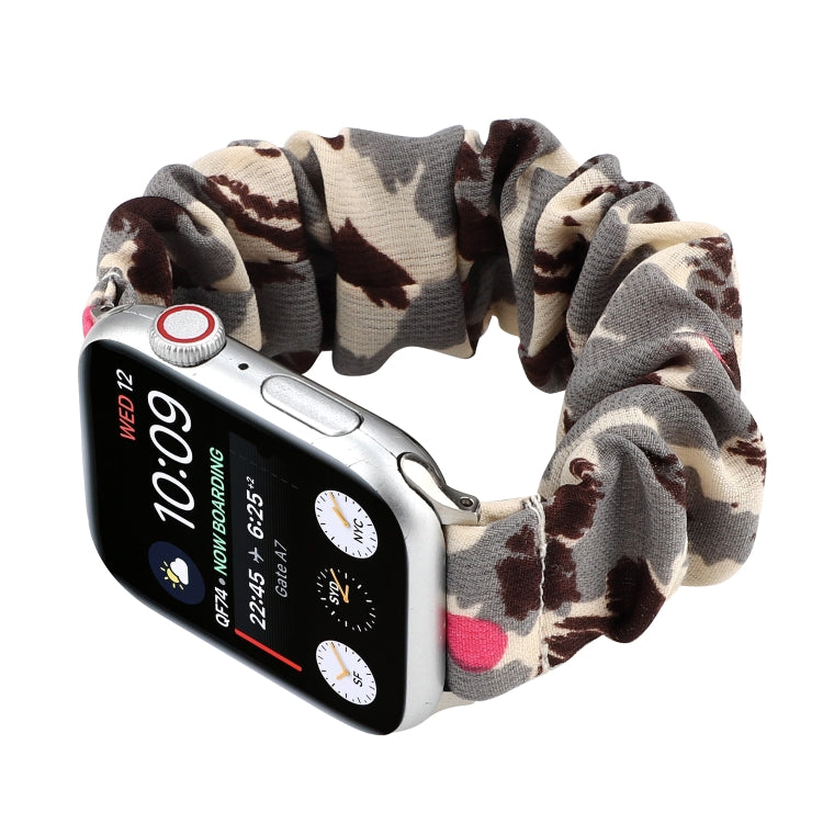 Fabric Hair Ring Watch Band For Apple Watch Series 9&8&7 41mm / SE 3&SE 2&6&SE&5&4 40mm / 3&2&1 38mm(6) by buy2fix