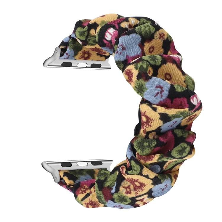 Fabric Hair Ring Watch Band For Apple Watch Series 9&8&7 41mm / SE 3&SE 2&6&SE&5&4 40mm / 3&2&1 38mm(8) by buy2fix