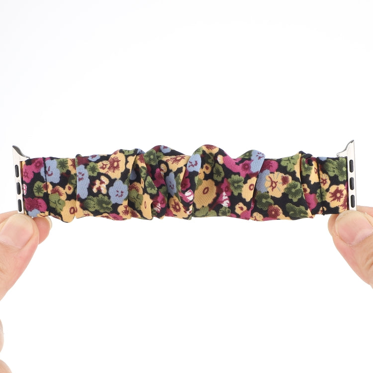 Fabric Hair Ring Watch Band For Apple Watch Series 9&8&7 41mm / SE 3&SE 2&6&SE&5&4 40mm / 3&2&1 38mm(8) by buy2fix