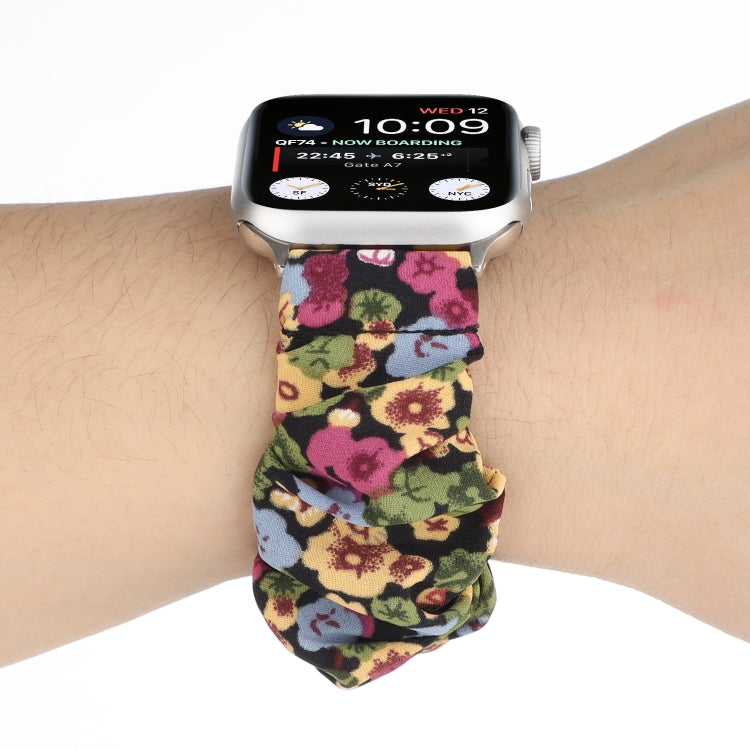 Fabric Hair Ring Watch Band For Apple Watch Series 9&8&7 41mm / SE 3&SE 2&6&SE&5&4 40mm / 3&2&1 38mm(8) by buy2fix