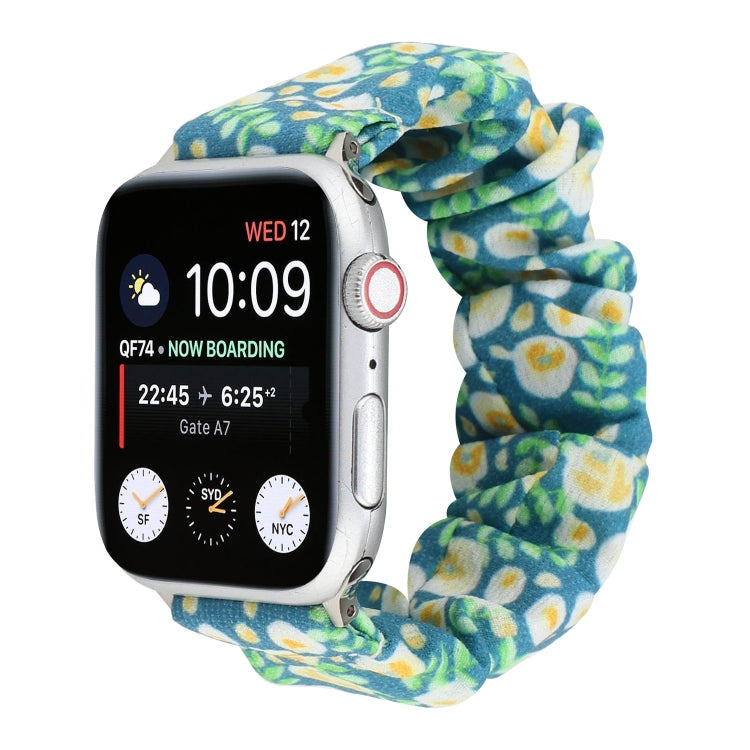 Fabric Hair Ring Watch Band For Apple Watch Series 9&8&7 41mm / SE 3&SE 2&6&SE&5&4 40mm / 3&2&1 38mm(11) by buy2fix