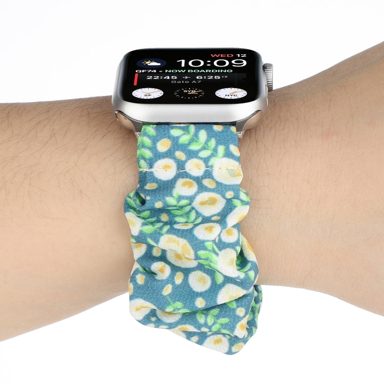 Fabric Hair Ring Watch Band For Apple Watch Series 9&8&7 41mm / SE 3&SE 2&6&SE&5&4 40mm / 3&2&1 38mm(11) by buy2fix