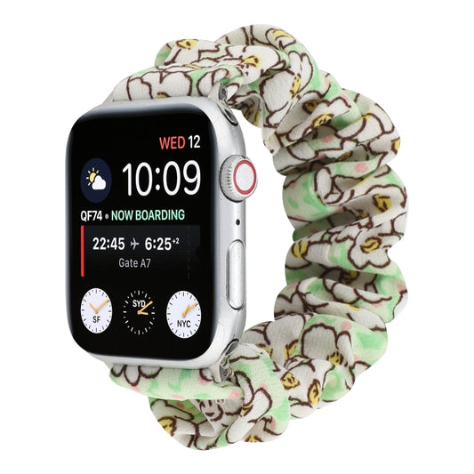 Fabric Hair Ring Watch Band For Apple Watch Series 9&8&7 41mm / SE 3&SE 2&6&SE&5&4 40mm / 3&2&1 38mm(12) by buy2fix