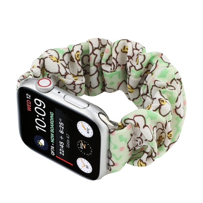 Fabric Hair Ring Watch Band For Apple Watch Series 9&8&7 41mm / SE 3&SE 2&6&SE&5&4 40mm / 3&2&1 38mm(12) by buy2fix