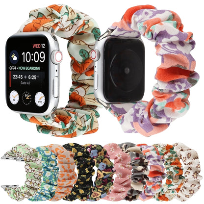 Fabric Hair Ring Watch Band For Apple Watch Series 9&8&7 41mm / SE 3&SE 2&6&SE&5&4 40mm / 3&2&1 38mm(10) by buy2fix