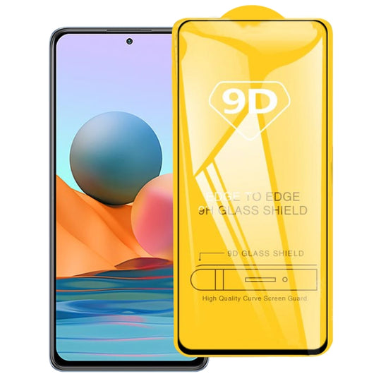 For Xiaomi Redmi Note 10 Pro Max 9D Full Glue Full Screen Tempered Glass Film