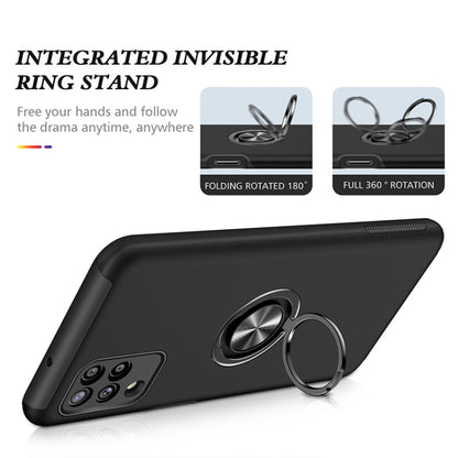 For Samsung Galaxy A12 5G PC + TPU Shockproof Magnetic Protective Case with Invisible Ring Holder(Black) by buy2fix