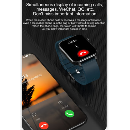 E86 1.7 inch TFT Color Screen IP68 Waterproof Smart Watch, Support Blood Oxygen Monitoring / Body Temperature Monitoring / AI Medical Diagnosis, Style: Steel Strap(Black) by buy2fix