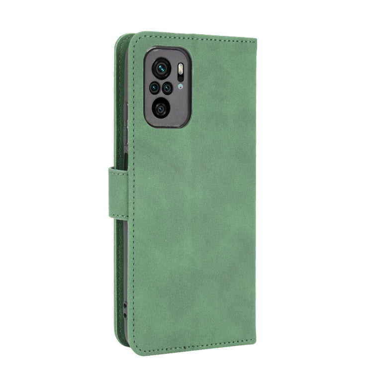 For Xiaomi Redmi Note 10S Solid Color Skin Feel Magnetic Buckle Horizontal Flip Calf Texture PU Leather Case with Holder & Card Slots & Wallet(Green) - Xiaomi Cases by buy2fix | Online Shopping UK | buy2fix