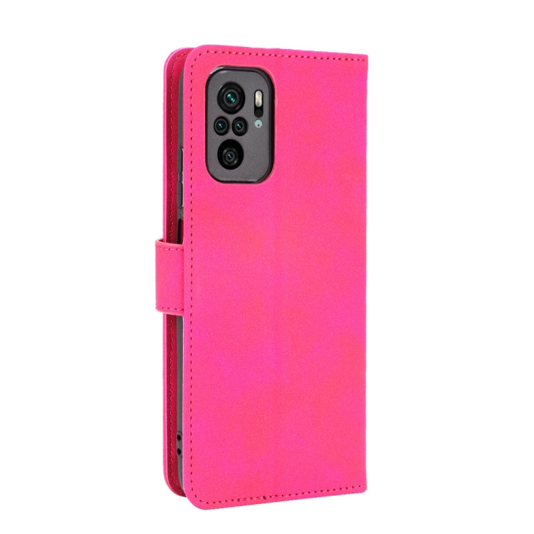 For Xiaomi Redmi Note 10S Solid Color Skin Feel Magnetic Buckle Horizontal Flip Calf Texture PU Leather Case with Holder & Card Slots & Wallet(Rose Red) - Xiaomi Cases by buy2fix | Online Shopping UK | buy2fix