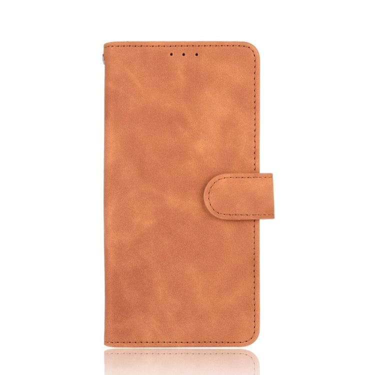 For Xiaomi Redmi Note 10S Solid Color Skin Feel Magnetic Buckle Horizontal Flip Calf Texture PU Leather Case with Holder & Card Slots & Wallet(Brown) - Xiaomi Cases by buy2fix | Online Shopping UK | buy2fix