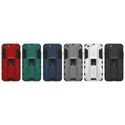 For iPhone SE 2022 / SE 2020 / 8 / 7 Supersonic PC + TPU Shock-proof Protective Case with Holder(Red) - iPhone SE 2022 / 2020 / 8 / 7 Cases by buy2fix | Online Shopping UK | buy2fix