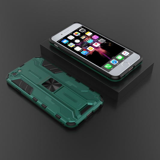 For iPhone SE 2022 / SE 2020 / 8 / 7 Supersonic PC + TPU Shock-proof Protective Case with Holder(Green) - iPhone SE 2022 / 2020 / 8 / 7 Cases by buy2fix | Online Shopping UK | buy2fix