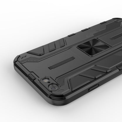 For iPhone SE 2022 / SE 2020 / 8 / 7 Supersonic PC + TPU Shock-proof Protective Case with Holder(Dark Blue) - iPhone SE 2022 / 2020 / 8 / 7 Cases by buy2fix | Online Shopping UK | buy2fix