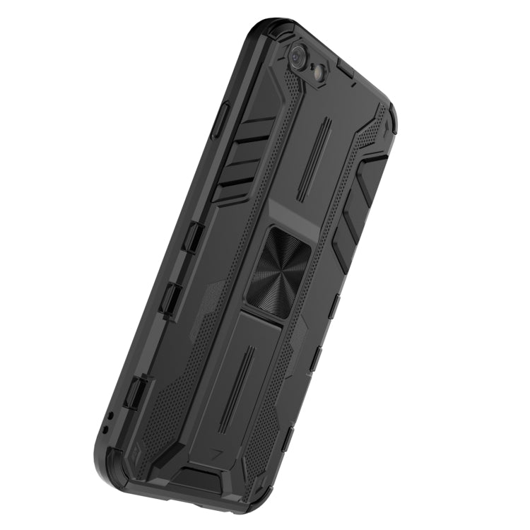 For iPhone SE 2022 / SE 2020 / 8 / 7 Supersonic PC + TPU Shock-proof Protective Case with Holder(Dark Blue) - iPhone SE 2022 / 2020 / 8 / 7 Cases by buy2fix | Online Shopping UK | buy2fix