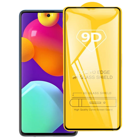 For Samsung Galaxy M62 9D Full Glue Full Screen Tempered Glass Film