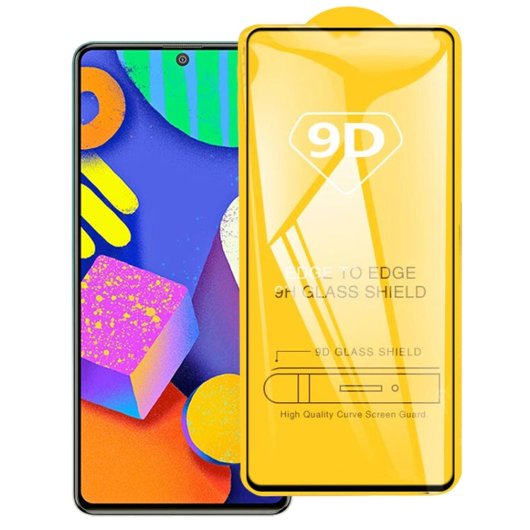 For Samsung Galaxy F62 9D Full Glue Full Screen Tempered Glass Film - Galaxy Tempered Glass by buy2fix | Online Shopping UK | buy2fix