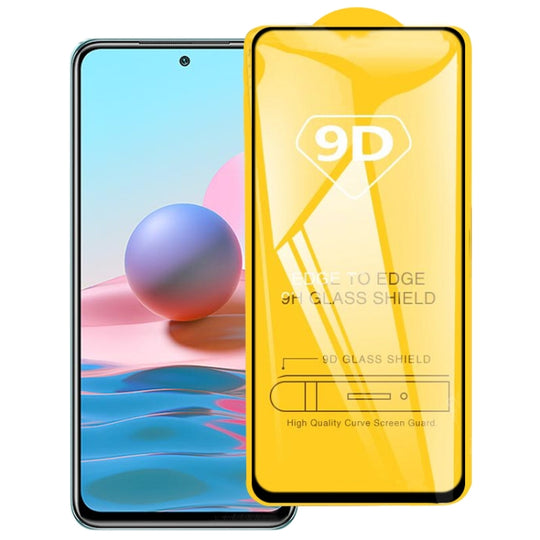 For Xiaomi Redmi Note 10 / Note 11 5G Global / Note 10 Overseas 6.43 inch / Poco M4 Pro 4G 9D Full Glue Full Screen Tempered Glass Film