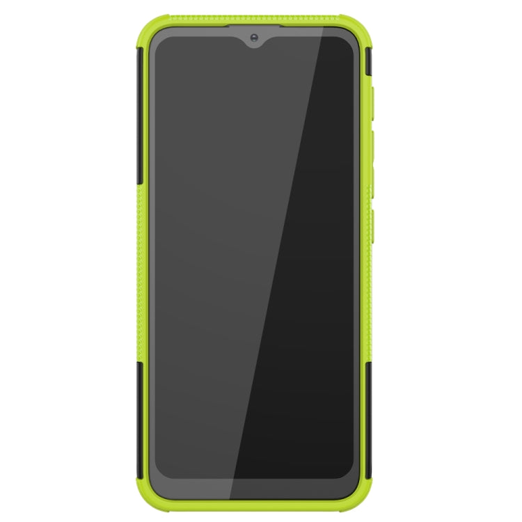 For Motorola Moto G30 Tire Texture Shockproof TPU+PC Protective Case with Holder(Green) - Motorola Cases by buy2fix | Online Shopping UK | buy2fix