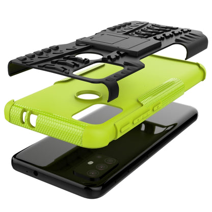 For Motorola Moto G30 Tire Texture Shockproof TPU+PC Protective Case with Holder(Green) - Motorola Cases by buy2fix | Online Shopping UK | buy2fix