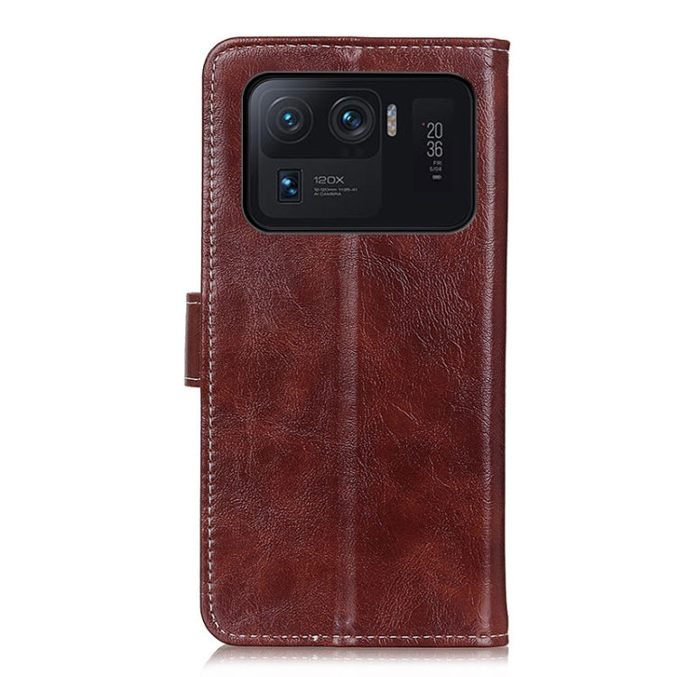 For Xiaomi Mi 11 Ultra Retro Crazy Horse Texture Horizontal Flip Leather Case with Holder & Card Slots & Photo Frame & Wallet(Brown) - Xiaomi Cases by buy2fix | Online Shopping UK | buy2fix